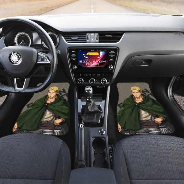 attack on titan car floor mats erwin smith zuits