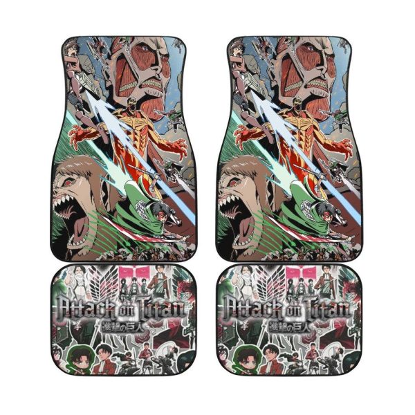 Mikasa Attack On Titan Car Floor Mats Fan Gift