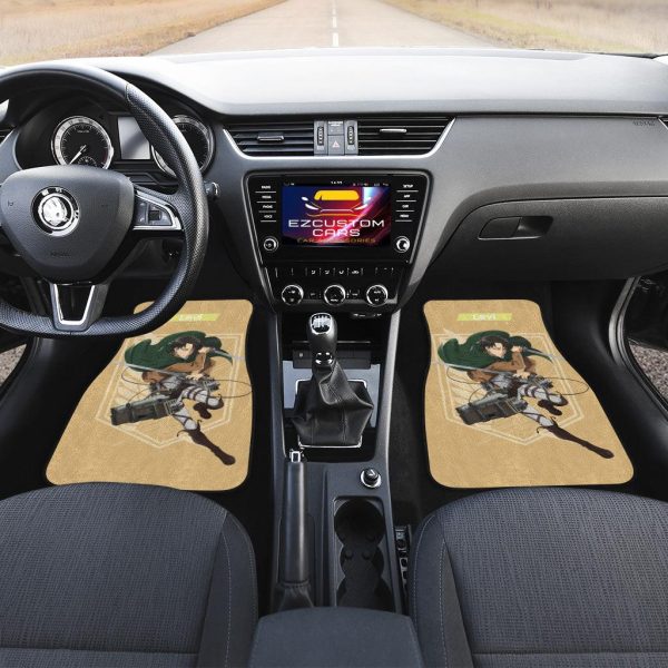 attack on titan car floor mats levi aot vuc8k