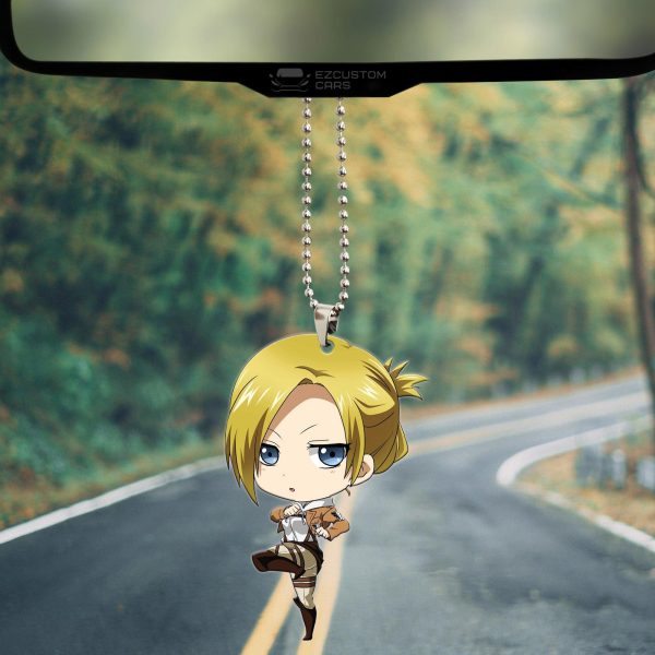 attack on titan car ornament annie leonhart 68xlx