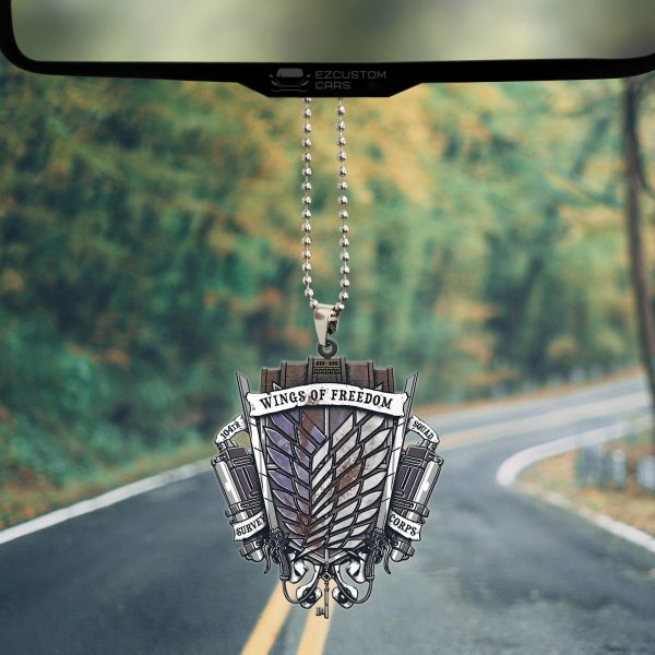 attack on titan car ornament wings of freedom emn2a