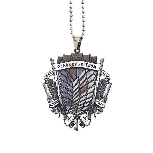 attack on titan car ornament wings of freedom jzv0k