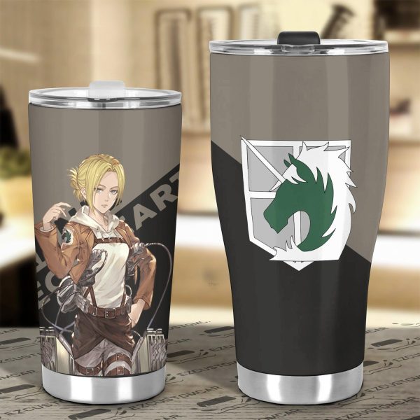 attack on titan car tumbler cup annie leonhart mej37