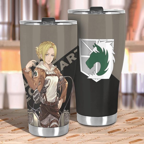 attack on titan car tumbler cup annie leonhart pacqp