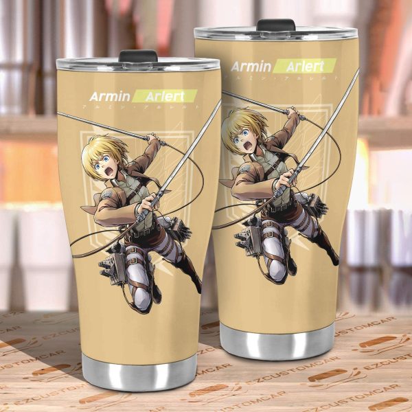 attack on titan car tumbler cup armin arlert aot eq44a