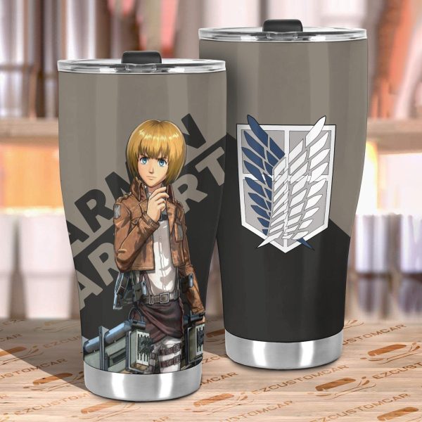 attack on titan car tumbler cup armin arlert b3u8s