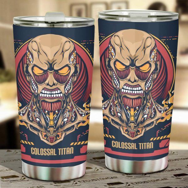 Attack on Titan Car Tumbler Cup Poster Fan Art