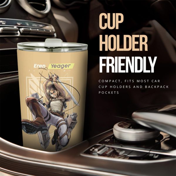 attack on titan car tumbler cup eren yeager aot x04nk