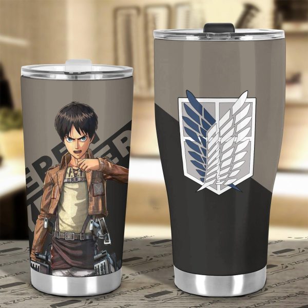 attack on titan car tumbler cup eren yeager aycct