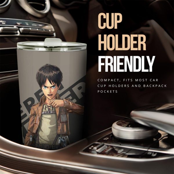 attack on titan car tumbler cup eren yeager xoyyx