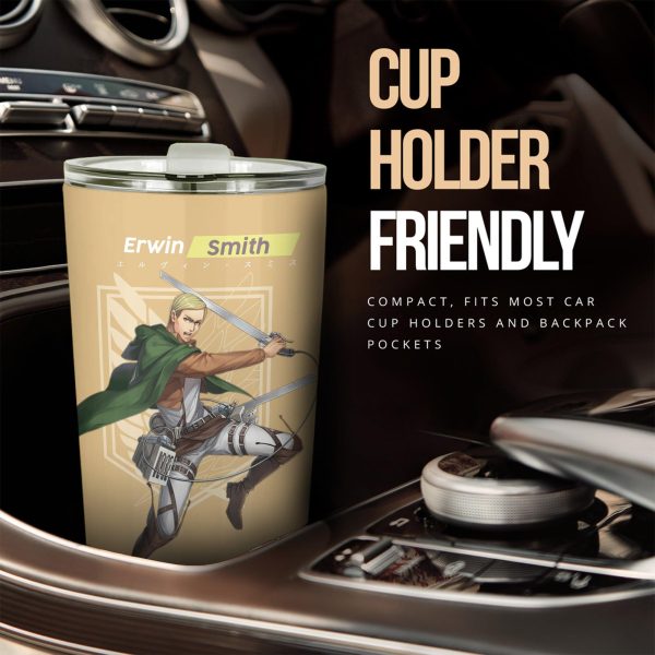 attack on titan car tumbler cup erwin smith aot vbnwv