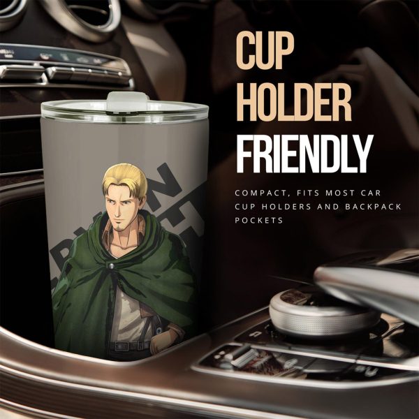 attack on titan car tumbler cup erwin smith jpkkv
