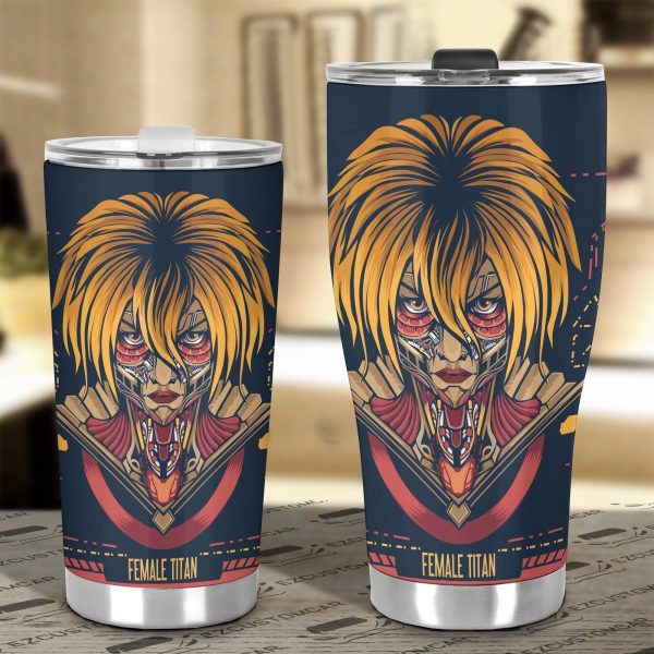 attack on titan car tumbler cup female titan mix antique artwork 3bnc4