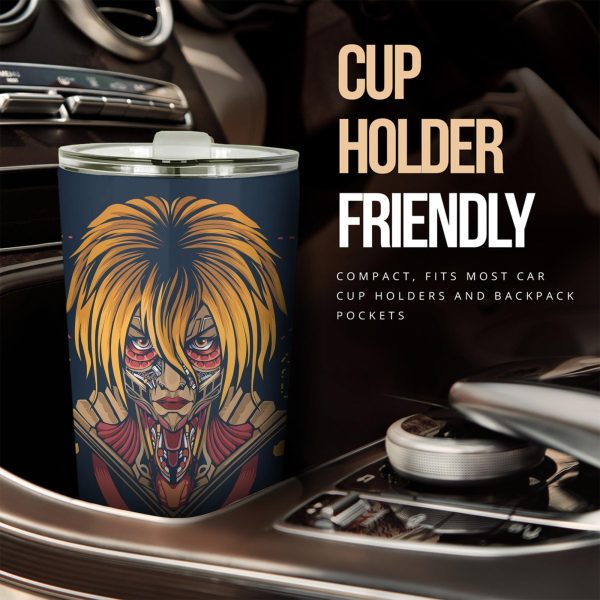 attack on titan car tumbler cup female titan mix antique artwork zhfyi