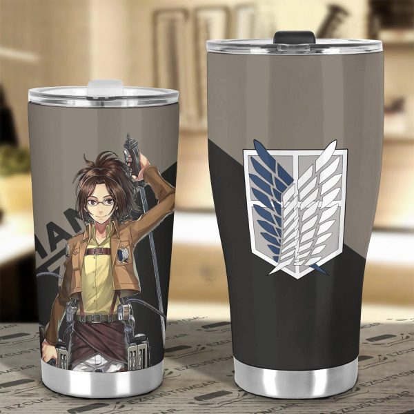 attack on titan car tumbler cup hange zoe tuc8a