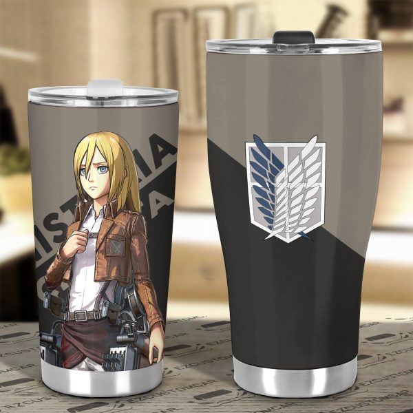 attack on titan car tumbler cup historia reiss fncj0