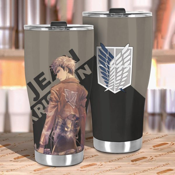 attack on titan car tumbler cup jean kirstein 4kvx1