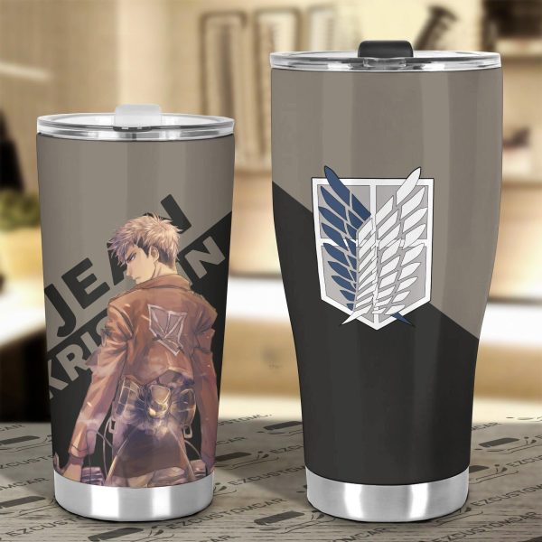 attack on titan car tumbler cup jean kirstein oh9dj