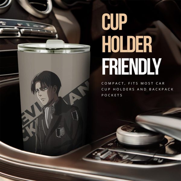attack on titan car tumbler cup levi ackerman xz1kt