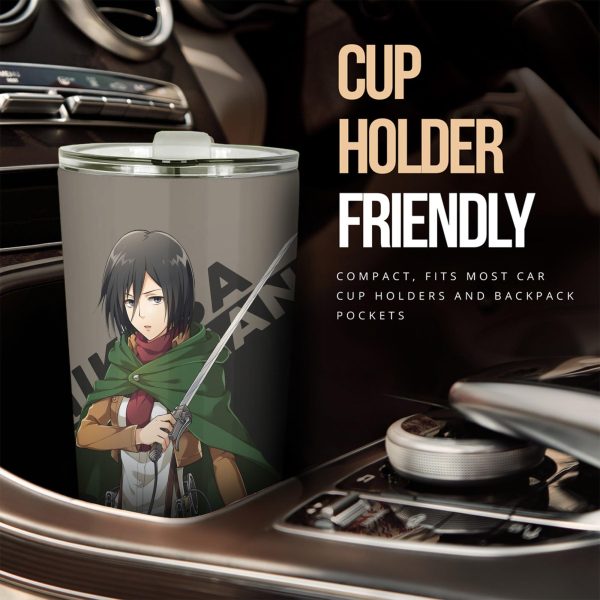 attack on titan car tumbler cup mikasa ackerman 28xw5