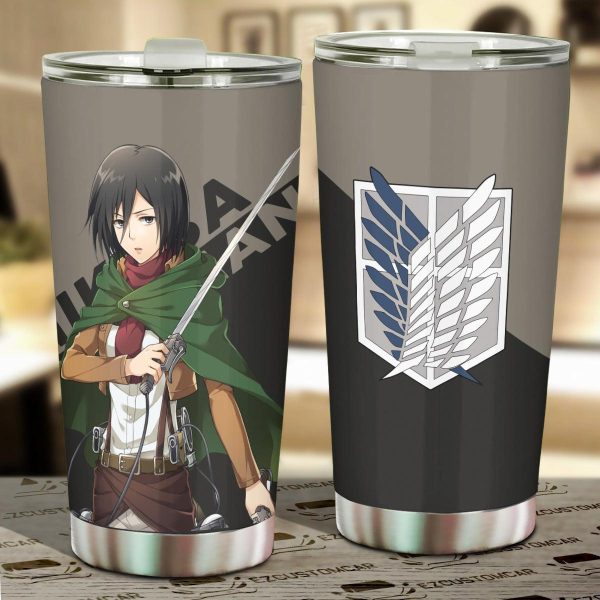 Attack on Titan Mikasa Ackerman Car Tumbler Cup Soldier
