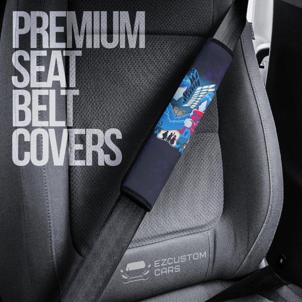 attack on titan seat belt covers eren yeager and mikasa love 1vg2q