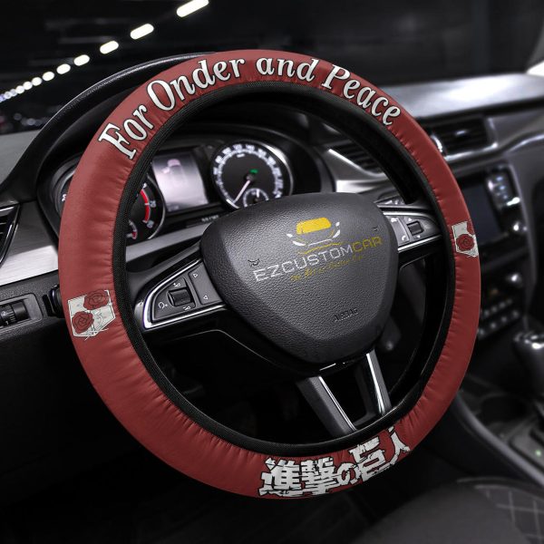 attack on titan squads anime steering wheel cover universal fit 15 inch 1ahme