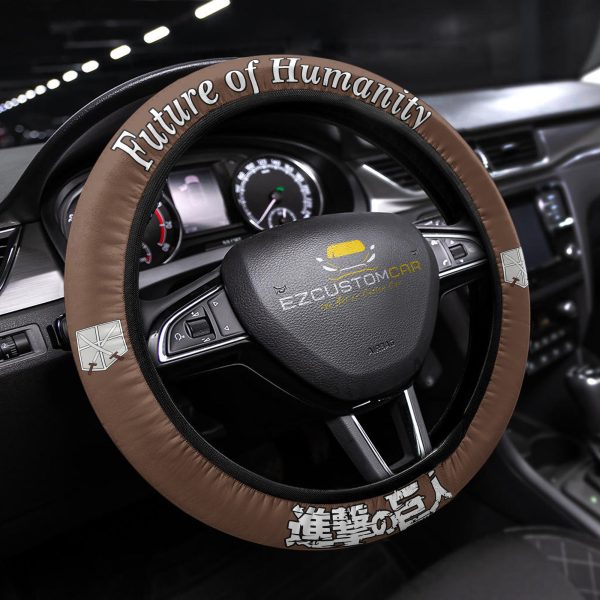 attack on titan squads anime steering wheel cover universal fit 15 inch goraj