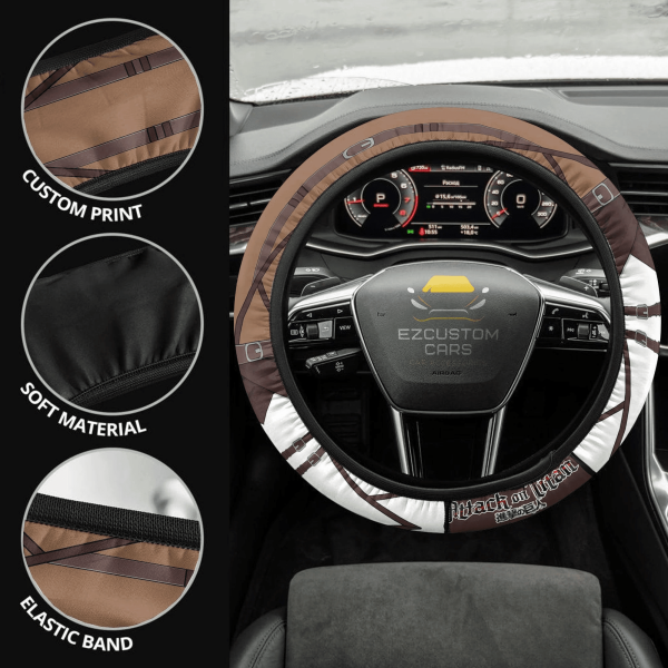 attack on titan uniform anime steering wheel cover custom anime car accessories 5t3sp
