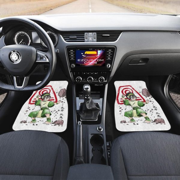 avatar anime car floor mats car accessoriesthe power of the earth kingdom rbdrw