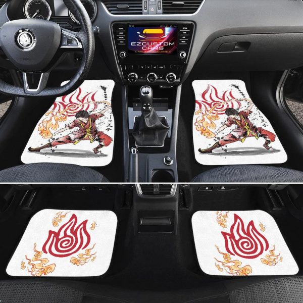 avatar anime car floor mats car accessoriesthe power of the fire nation tpfur