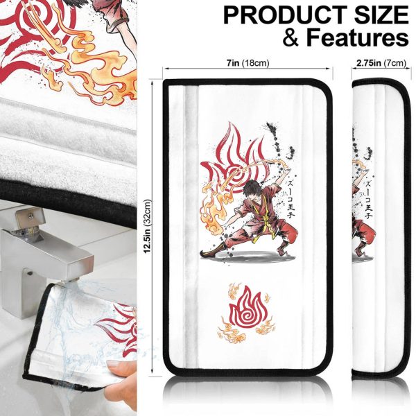 avatar the last airbender anime car seat belt covers the power of the fire nation xamdz