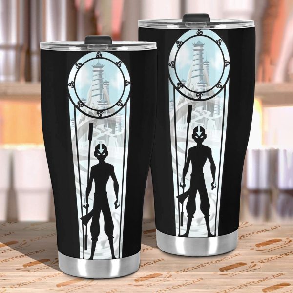 avatar the last airbender anime custom aang tumbler cup car accessories a3lfo