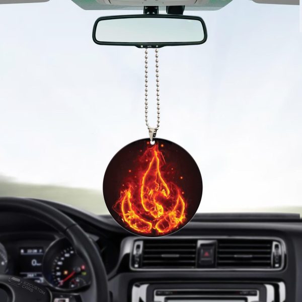 Avatar The Last Airbender Car Accessories Anime Car Ornament Fire