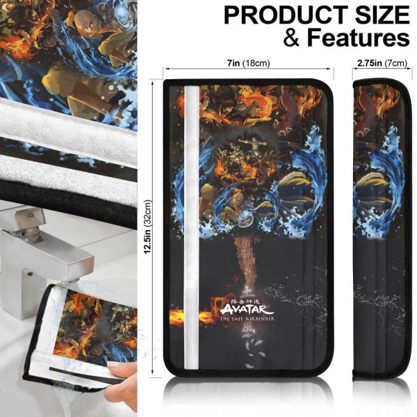avatar the last airbender main character anime seat belt coversanime car accessories 37poy