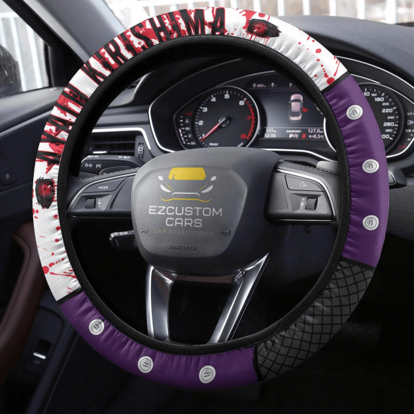 ayato kirishima anime steering wheel cover custom tokyo ghoul anime car accessories kian9