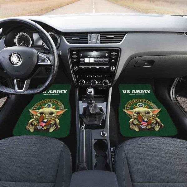 Baby Yoda U.S Army Car Floor Mats