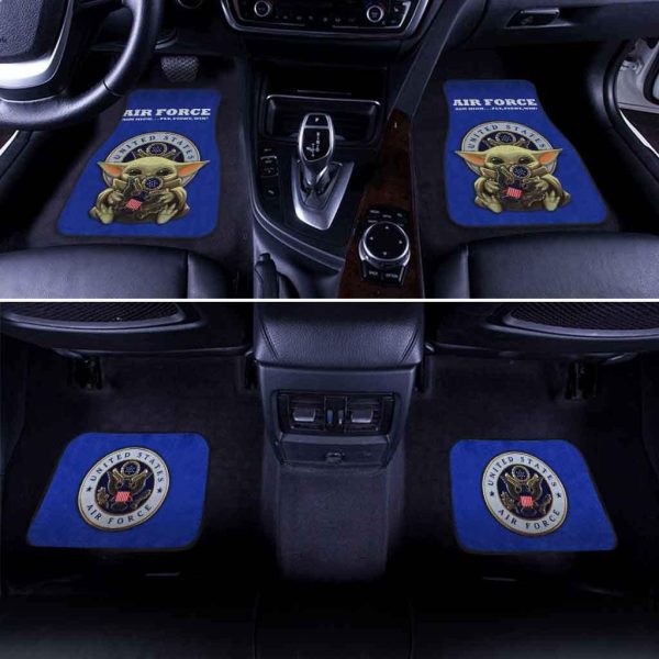 baby yoda usaf car floor mats us air force lzvtz