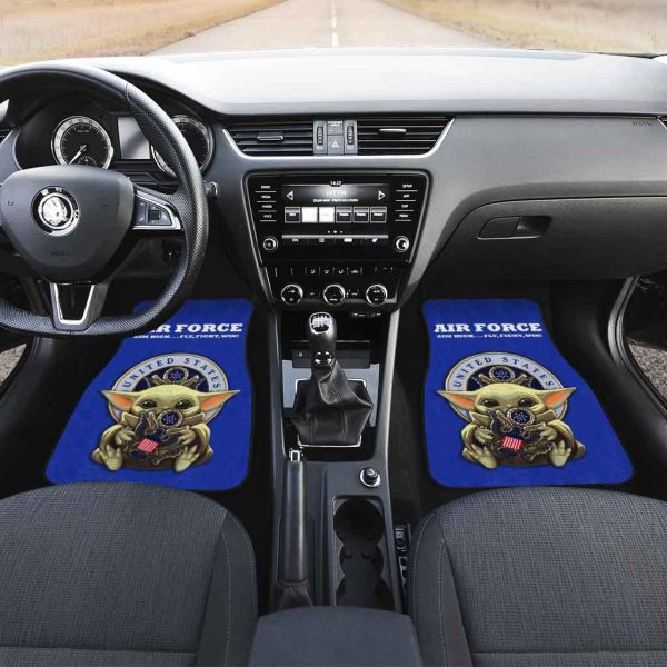 Baby Yoda USCG Car Floor Mats U.S Coast Guard