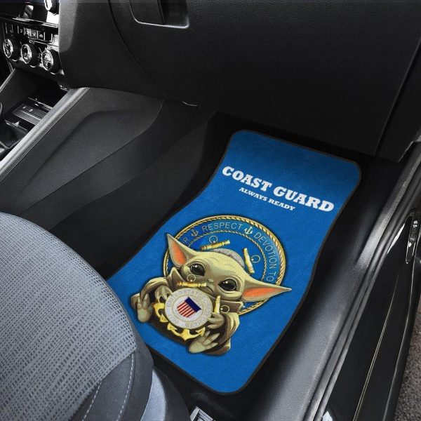 baby yoda uscg car floor mats us coast guard dkves
