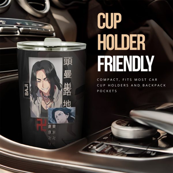 baji car accessories custom tokyo revenger anime car tumbler cup w54zc