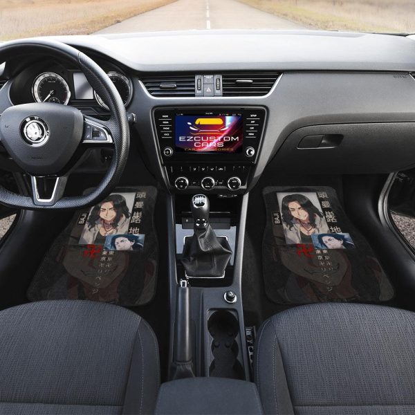 baji car accessories custom tokyo revengers anime car floor mats ribic