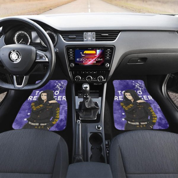 baji car floor mats custom tokyo revengers anime car accessories 41qmi
