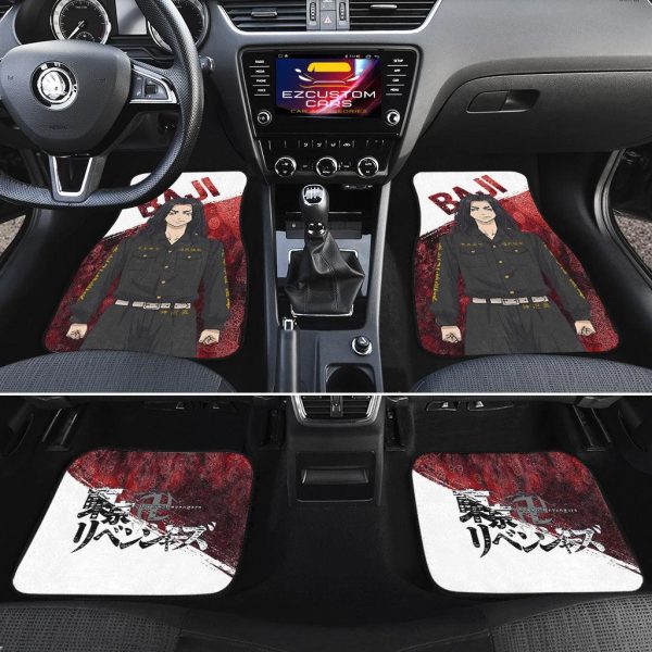 baji car floor mats custom tokyo revengers anime car accessories gywiq