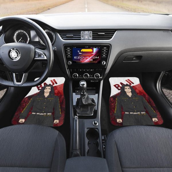 baji car floor mats custom tokyo revengers anime car accessories jttws