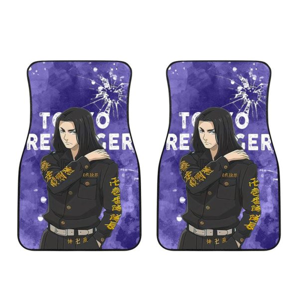 baji car floor mats custom tokyo revengers anime car accessories l9tbl