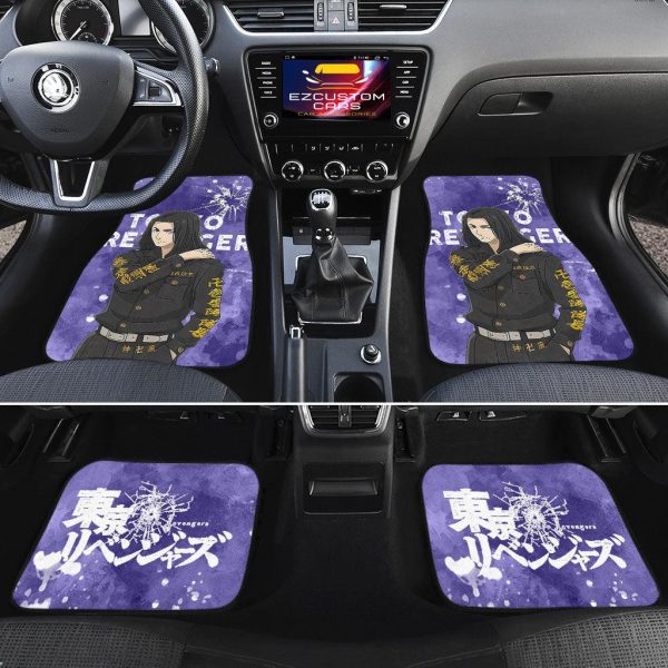 baji car floor mats custom tokyo revengers anime car accessories vwd3l
