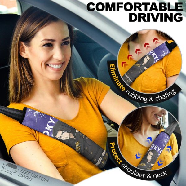 Baji Seat Belt Covers Custom Tokyo Revengers Anime Car Accessories