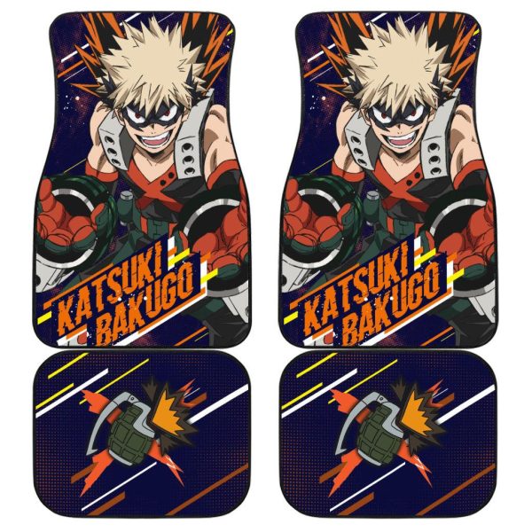 Bakugo Car Floor Mats  My Hero Academia Anime Car Accessories