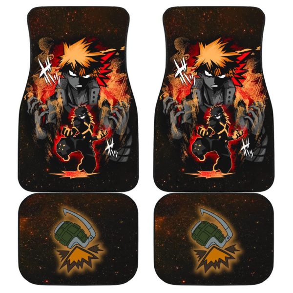 Katsuki Bakugo Car Floor Mats  My Hero Academia Anime Car Accessories